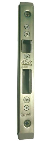 3620-608Q/31R screw-on strike plate, right, brightly galvanized