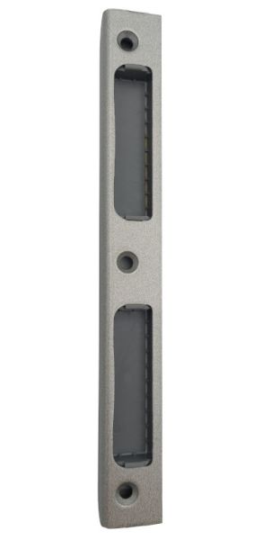 Strike plate for rebated doors 4051, titanium tone