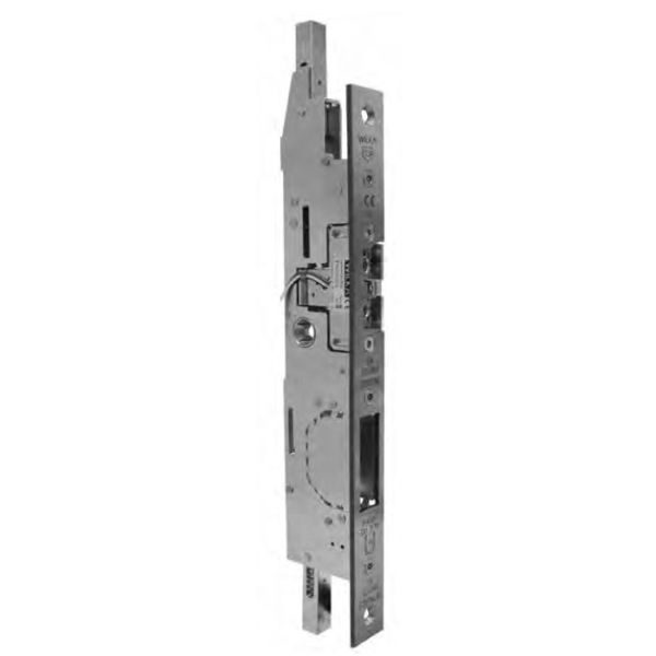 WILKA 463E mortise lock for E3 inactive door leaf with integrated E-opener, D35/F24x270, stainless steel, RIGHT