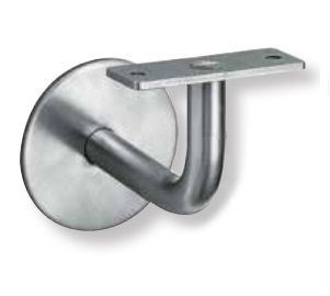 Handrail bracket, 90°, non-adjustable, stainless steel