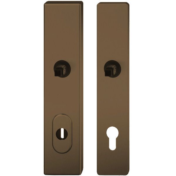 73 7376 ASL S2-ZA security backplate, PZ/72/8mm, medium dark bronze S5