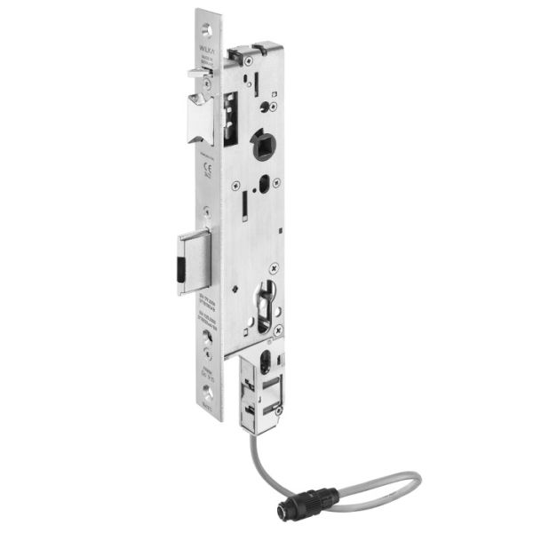 WILKA 7607 solenoidinė spyna profilio rėmo durims, EN179, D35/F24, DEŠINĖ INVERSE (į vidų)