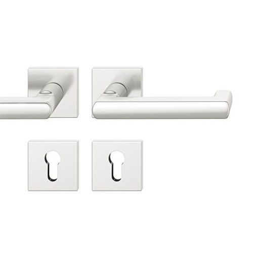 FSB 79 1031 rankenų komplektas su PZ kvadratinėmis rozetėmis priešgaisrinėms avarinėms durims, natūralaus aliuminio F1