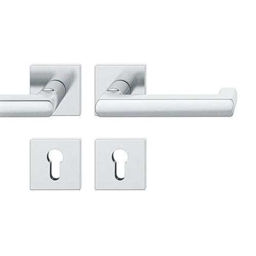 FSB 79 1031 rankenų komplektas su PZ kvadratinėmis rozetėmis priešgaisrinėms avarinėms durims, nerūdijančio plieno