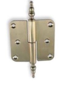 Vyris RFS 80/80A su dekoratyvinėmis galūnėmis, dešinė, žalvariu dengtas, poliruotas plienas