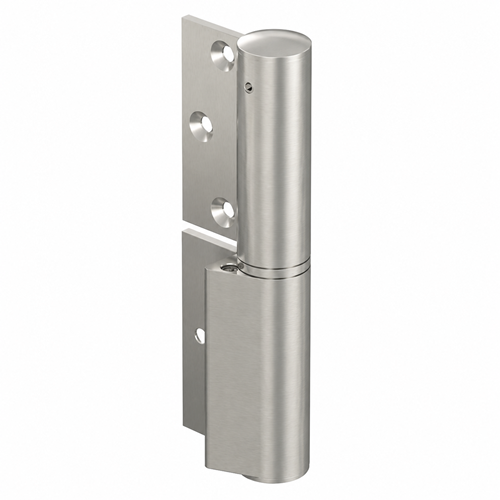 EV 835E40 Adjustable hydraulic hinge for wooden doors, PVD stainless steel look (013), LEFT