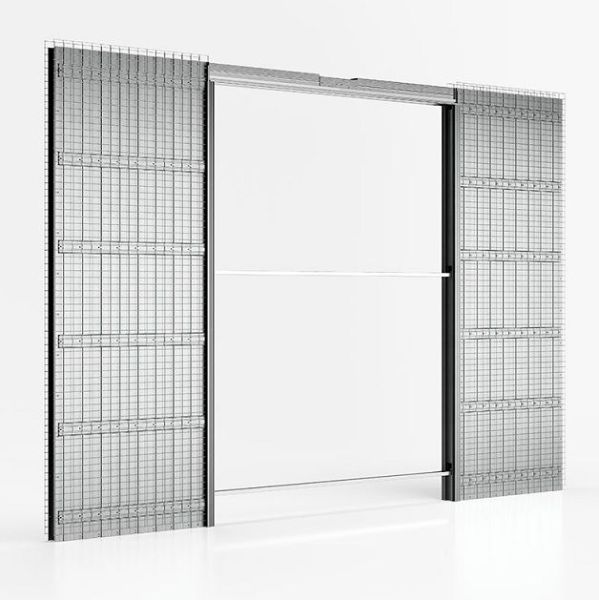 ABSOLUTE EVO sistema dvivėrėms durims – siena 125 mm, angos dydis 1200/1400/1600/1800 x 1000–2700 mm