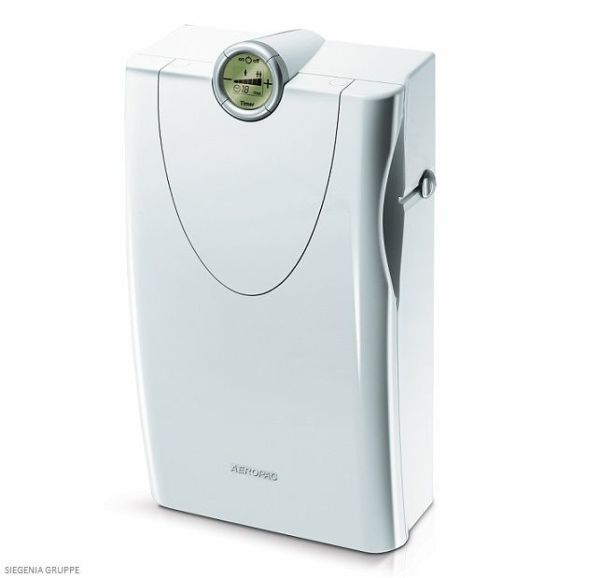 AEROPAC SN vėdinimo įrenginys su ventiliatoriumi (aktyvus / pasyvus) + oro kanalas, balta