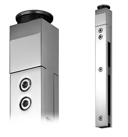 AKZENT hinge knuckle for glass doors 2200mm