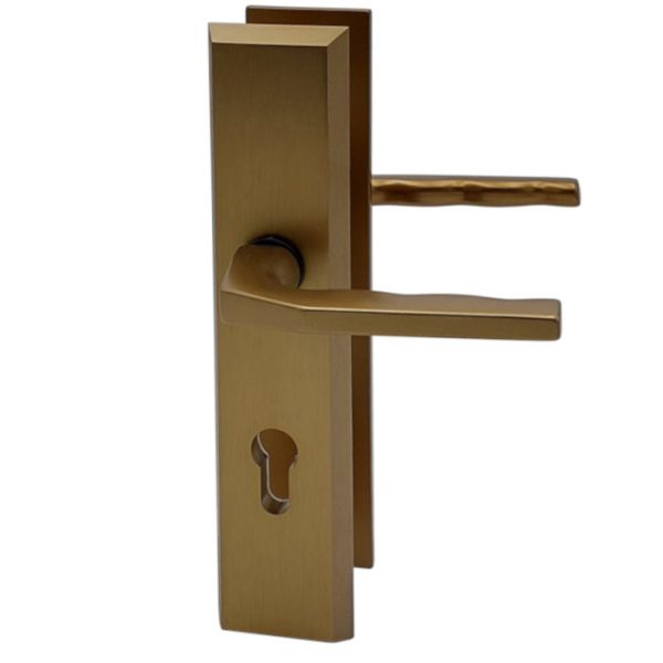 8771 ALPHA Apsauginės plokštelės rinkinys rankena/ rankena, PZ 8/72 mm, durų storis 35-45 mm, aliuminis F4