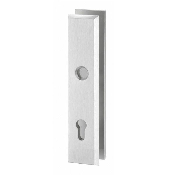 ALPHA security plates without lever handles, ES1, PZ 92mm, aluminium natural F1 | RANKENOSPLIUS.lt