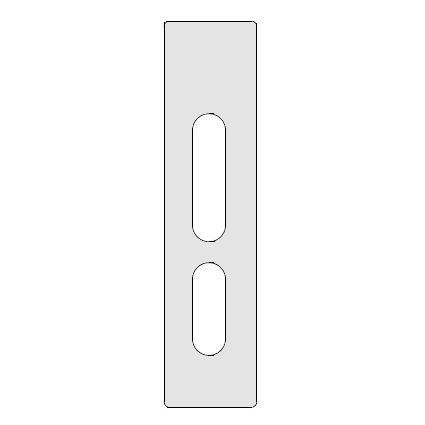 Routing template insert - ANSELMI hinges AN 172 3D, milling cutter 24mm, ring 30mm