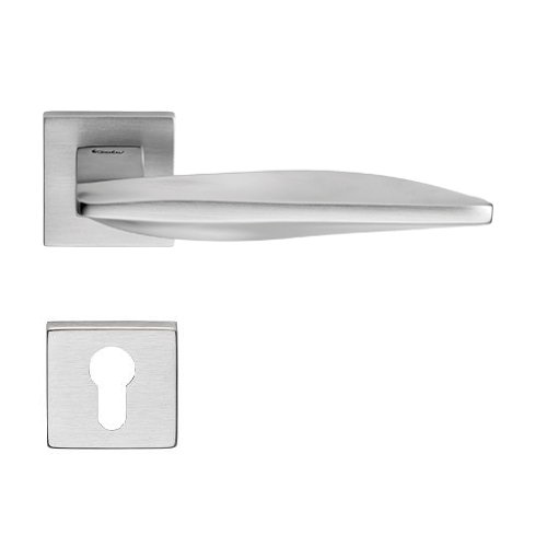 AQUA handle/rose PZ set., matt chrome