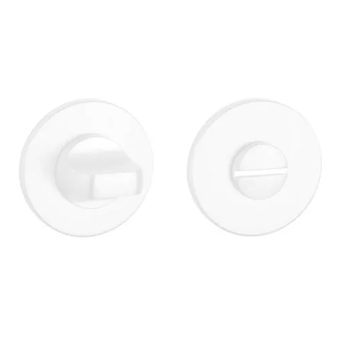 WC suktukas 4x4/6/8mm, apvalios rozetės Ø 52mm, storis 5mm, matinė balta