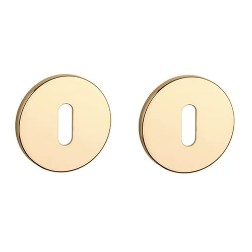 APRILE R BB apvalios rozetės, 5 mm,  poliruotas auksas
