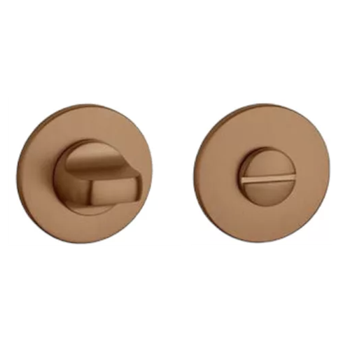 WC suktukas 4x4/6/8mm, apvalios rozetės Ø 52mm, storis 5mm, vario atspalvis