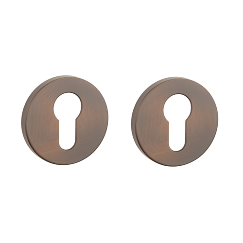 Apvalios rozetės PZ, Ø 52mm, storis 7mm,  deginta umbra