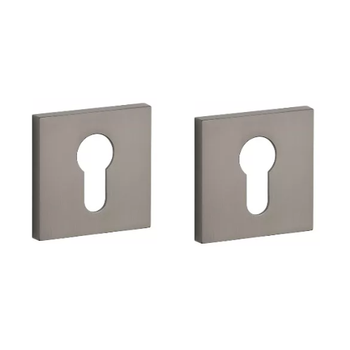 PZ kvadratinės rozetės 53x53mm, storis 7mm, titanas