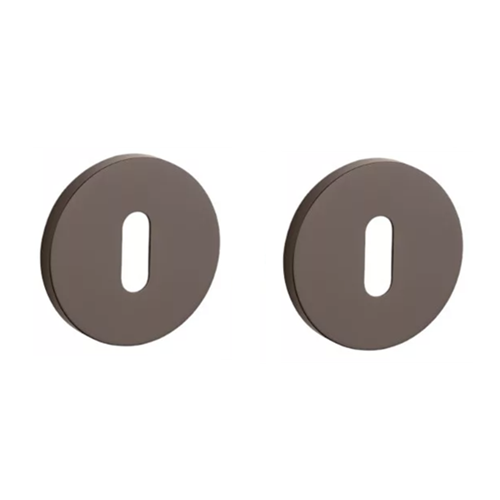 BB round roses Ø 52mm, thickness 7mm, brown metallic