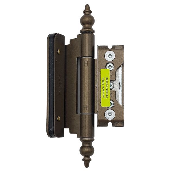 Entrance door hinge set (3 pc.) BAKA Protect 4010 3D FD ZK, bronzed