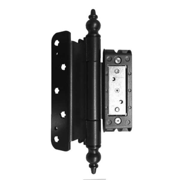 Entrance door hinge set BAKA Protect 4010 3D FD ZK, black RAL9005