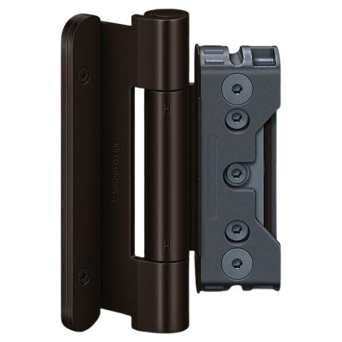 Fourth hinge BAKA Protect 4010 3D FD, RAL8022 dark brown