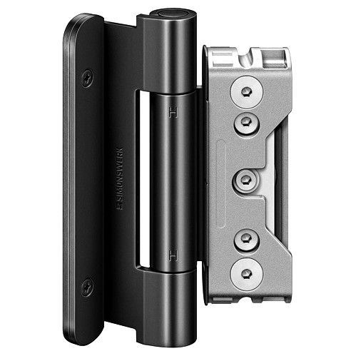 Entrance door hinges (3 hingeds) BAKA Protect 4030 3D FD MSTS, black