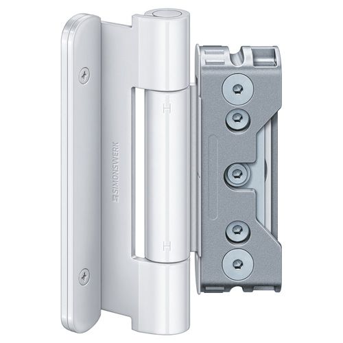 Entrance door hinges (3 hingeds) BAKA Protect 4030 3D FD MSTS, white