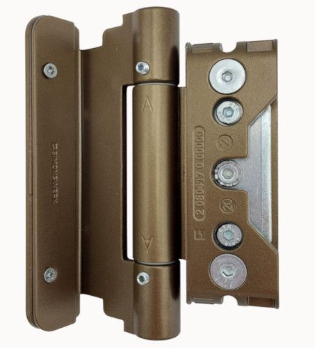 Entrance door hinges (3 pc.) BAKA Protect 4040 3D FD MSTS, bronze