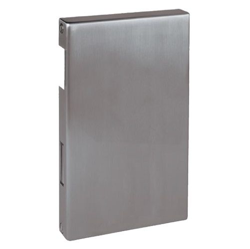 Stiklinių durų spyna, priešpriešinė plokštė BARCELONA, nerūdijantis plienas, dešinė