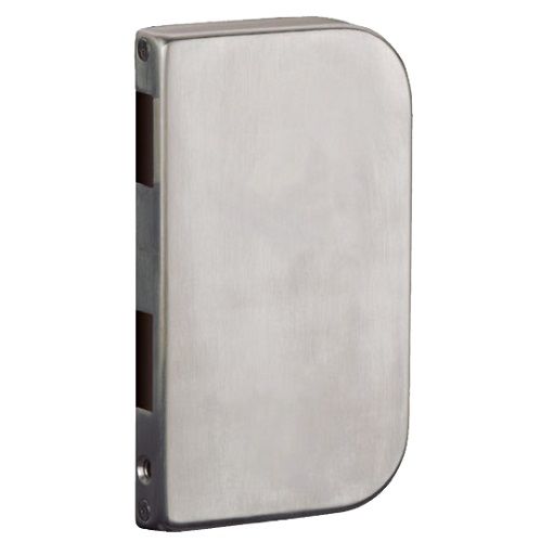 Strike box for glass door lock BARCELONA-R, stainless steel, LEFT
