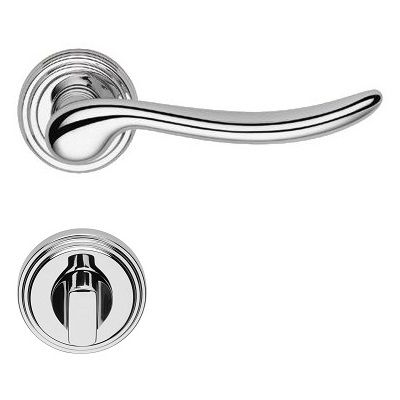 BETA handle set with roses 011 WC 261NT, polished chrome