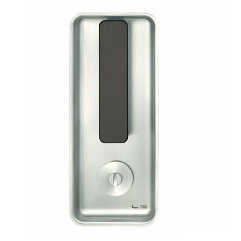 External handle for sliding WC doors, aluminium F1/S8