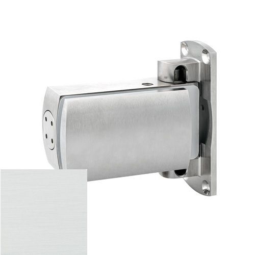 BL 8060 BT Reguliuojamas hidraulinis vyris saunoms, siena/stiklas, sidabro spalvos, natūraliai anoduota (002)