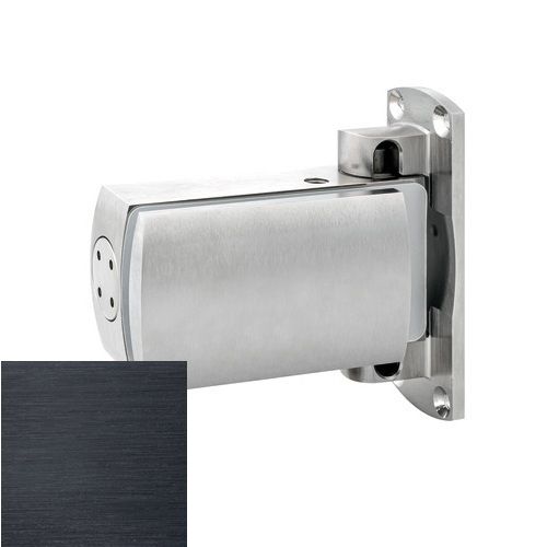 BL 8060 SOL stiklinių durų vyris siena/stiklas, matinė juoda anodacija (005)