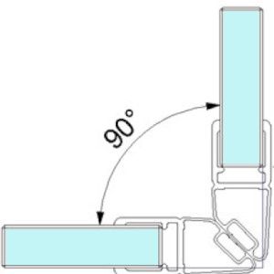 Magnetic sealing profile for shower unit 52.09.0030, 2010 mm, 90°, transparent