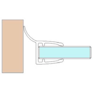Sealing profile for shower unit 52.09.0270 - 2010 mm, with drip rail 135°