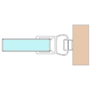 Magnetic sealing profile for shower unit 180°