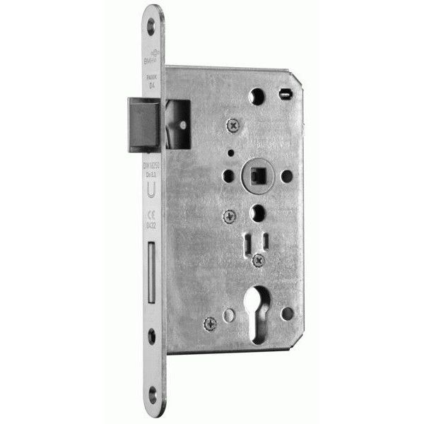 1028 B emergency exit door lock PZ 65/72/20, stainles steel, RIGHT
