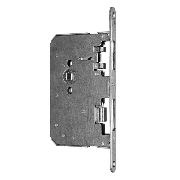 Flush bolt lock for inactive leaf in wooden doors BMH 6130 65/24, st. steel, RIGHT