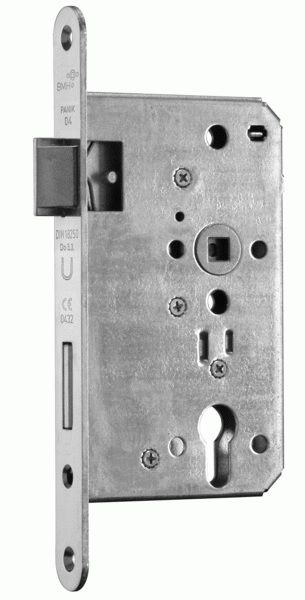 1028 B REVERSE emergency exit door lock PZ 65/72/24, stainless steel, RIGHT