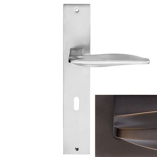 AQUA handle BB set with long backplate, matt bronze