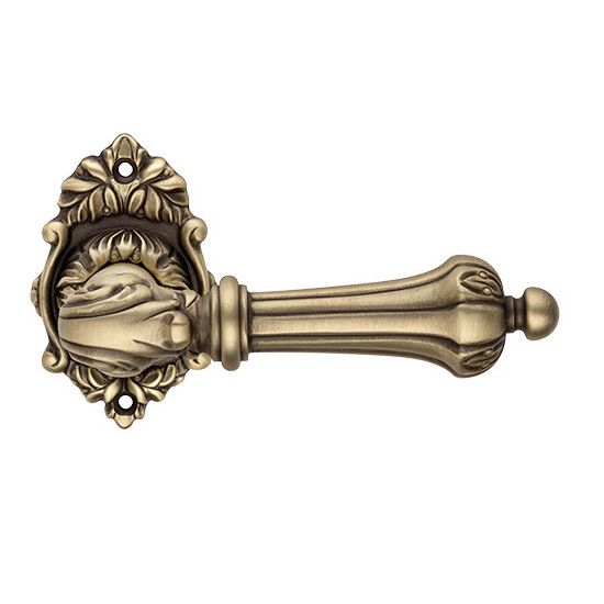 CHARME handle set with roses 008 BAC, brass matt antique (PM)