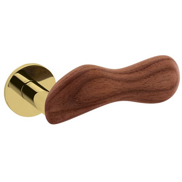 CHELSEA LEGNO M232B rankenos/ rozetės rinkinys  BAC, aukso PVD poliruota + graikinis riešutas