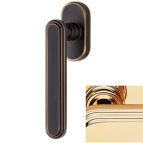 CHIC DK window handle, gold plated