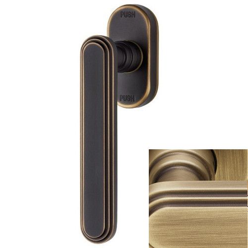 CHIC SK window handle with SMARTBLOCK function, patine matt