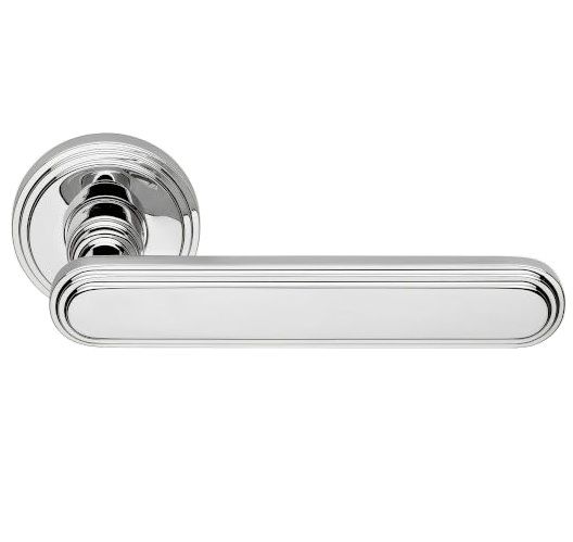 CHIC handle set with roses 004 BAC, polished chrome