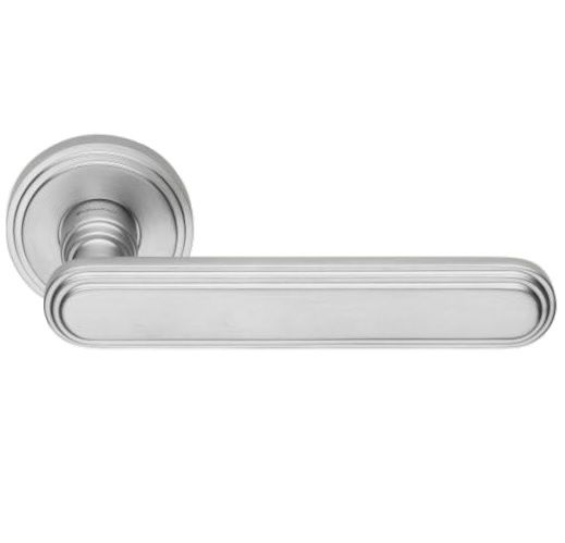 CHIC handle set with roses 004 BAC, matt chrome
