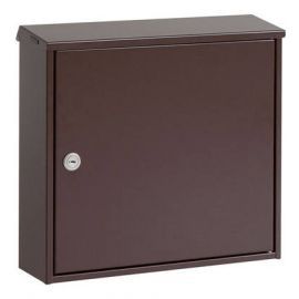 Letterbox CHICAGO, 355x346x100mm, brown RAL8017