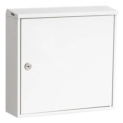 Letterbox CHICAGO, 355x346x100mm, white RAL9016